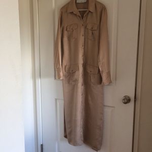 Zara maxi silk dress